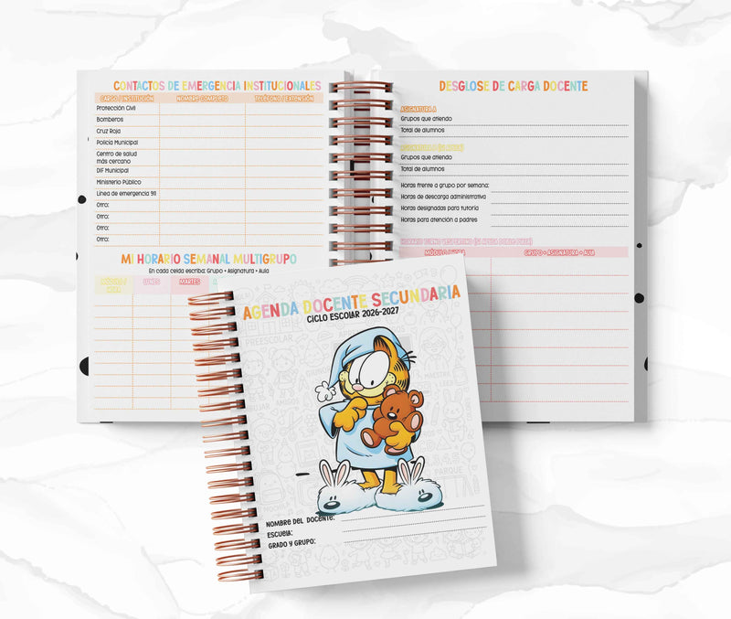 Agenda Secundaria - Garfield