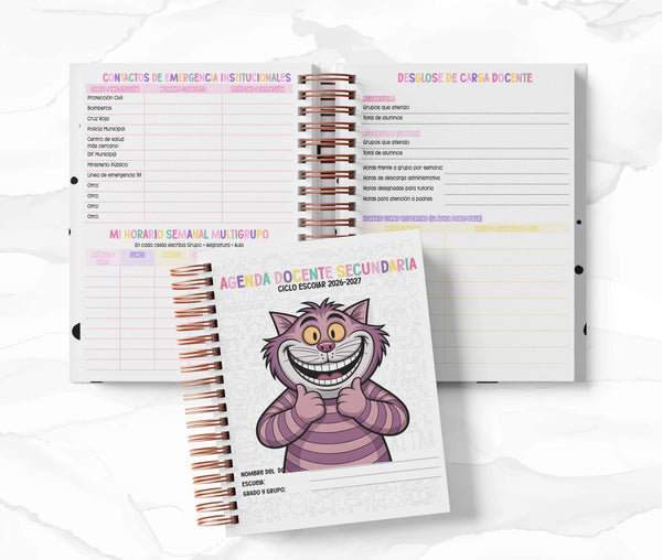 Agenda Secundaria - Gato de Cheshire