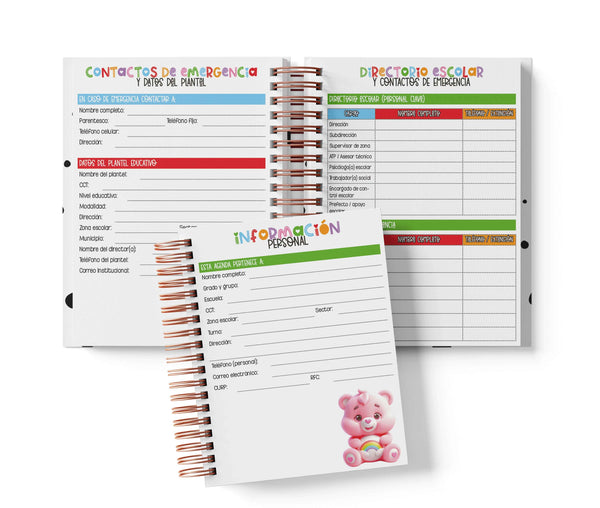 Agenda Preescolar MO - Cariñositos