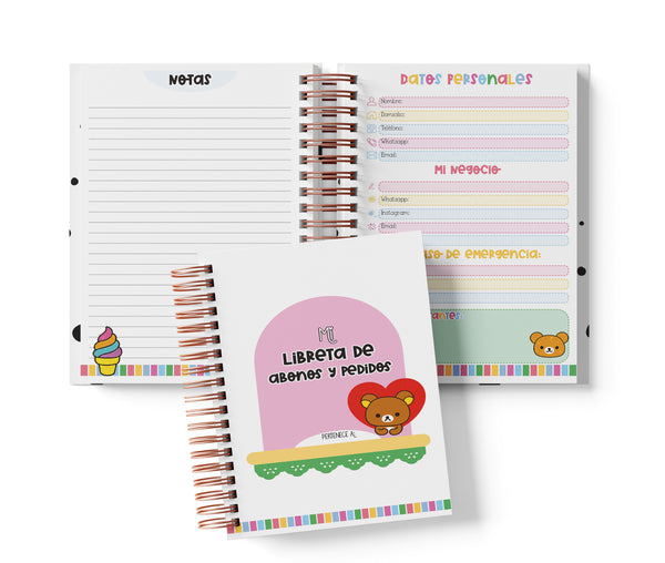 Libreta de Abonos y Pedidos - Rilakkuma