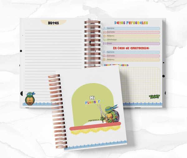 Planner 2 Días por Página - Tortugas Ninja