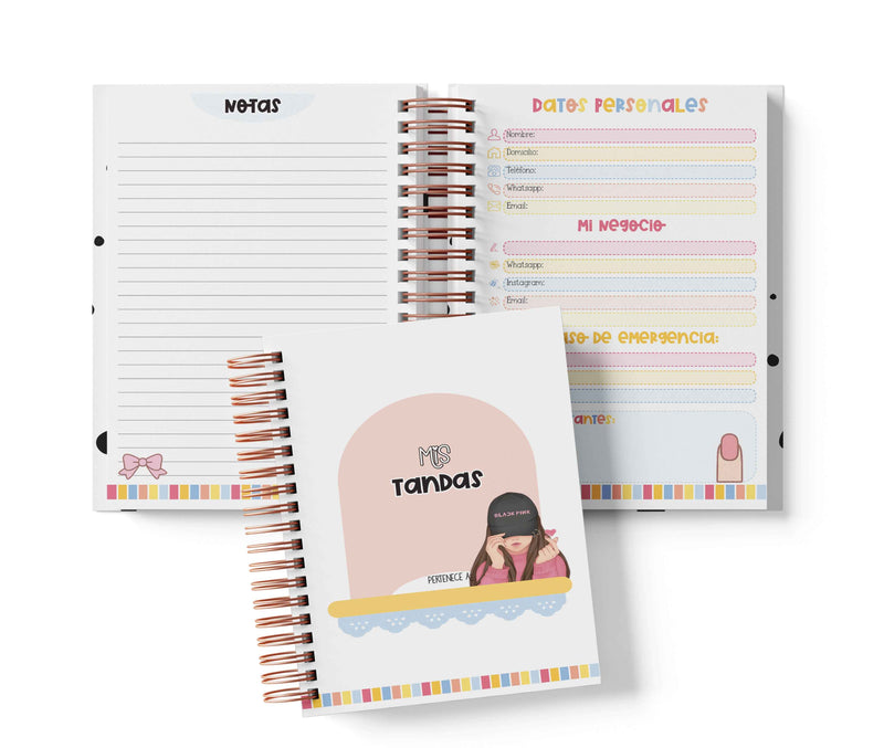 Libreta de Tandas 15 Participantes - BLACKPINK