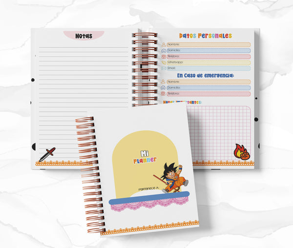 Planner 2 Días por Página - Dragon Ball