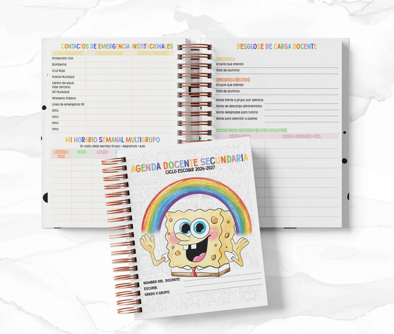 Agenda Secundaria - Bob Esponja