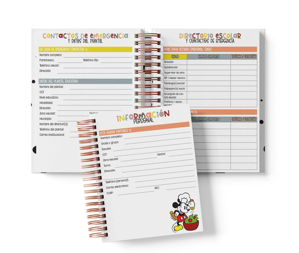 Agenda Preescolar MO - Mickey Mouse