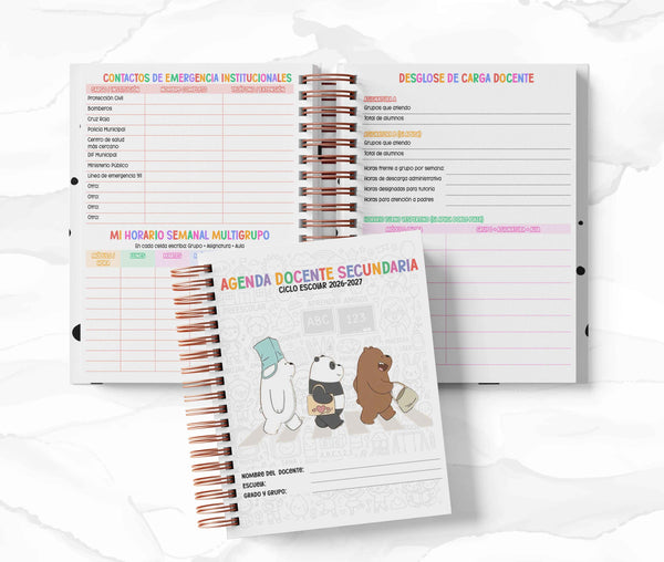 Agenda Secundaria - Osos Escandalosos