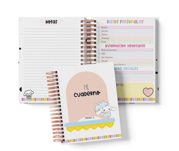 Cuaderno Media Carta - Cinnamoroll