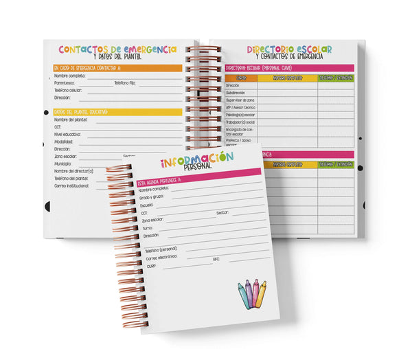 Agenda Preescolar MO - Rainbow