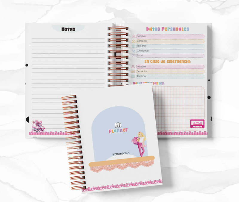 Planner 2 Días por Página - Barbie