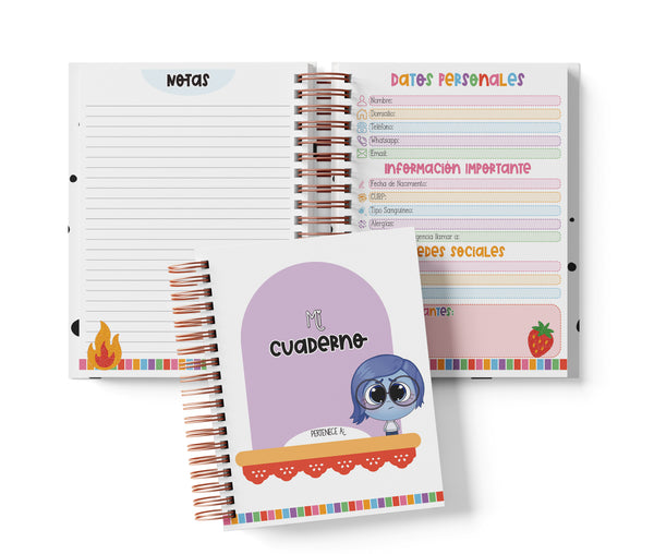 Cuaderno Media Carta - Intensamente