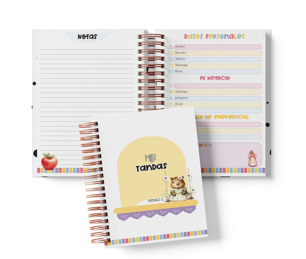 Libreta de Tandas 15 Participantes - Capibaras