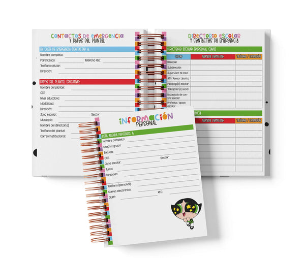 Agenda Primaria Medio Oficio - Chicas Superpoderosas