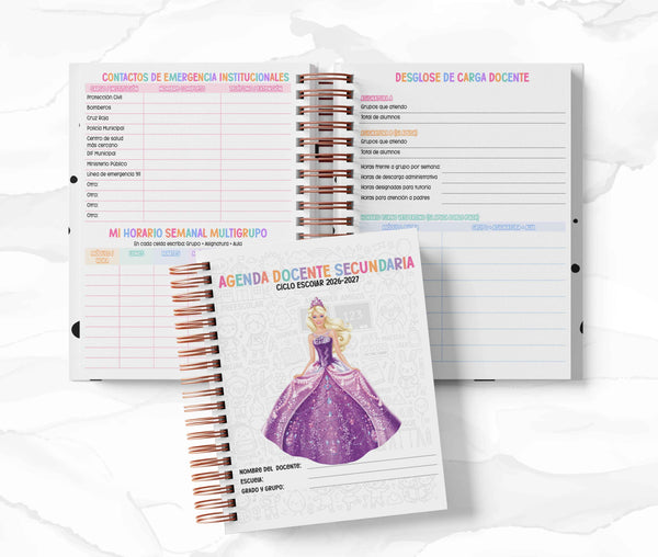 Agenda Secundaria - Barbie