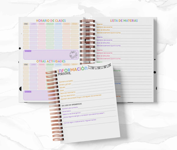 Agenda Estudiantes Semanal Ciclo 26-27 - Rapunzel