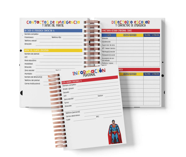 Agenda Preescolar MO - Superman