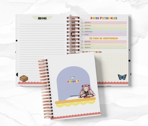Planner 2 Días por Página - Demon Slayer