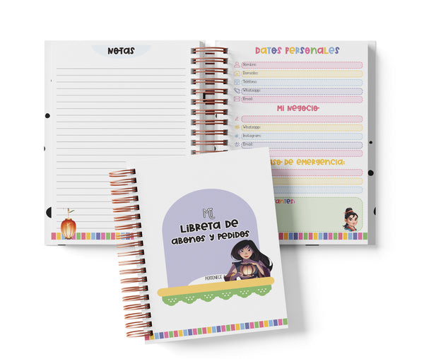 Libreta de Abonos y Pedidos - Mulán
