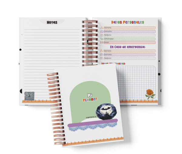 Planner Diario con Horario - Batman