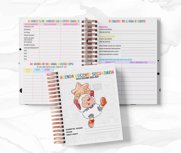 Agenda Secundaria - Rainbow Brite