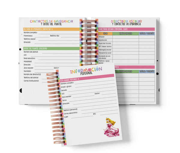 Agenda Primaria Medio Oficio - Aurora - La Bella Durmiente