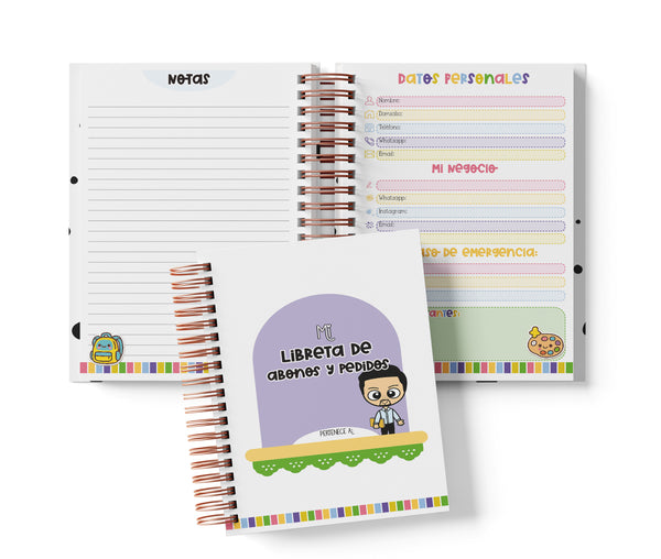 Libreta de Abonos y Pedidos - Meryta Caballero