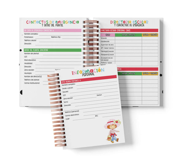 Agenda Preescolar MO - Rosita Fresita