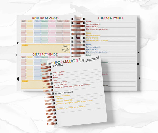 Agenda Estudiantes Semanal Ciclo 26-27 - Harry Potter