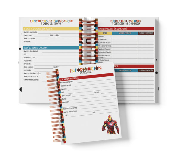 Agenda Primaria Medio Oficio - Iron Man