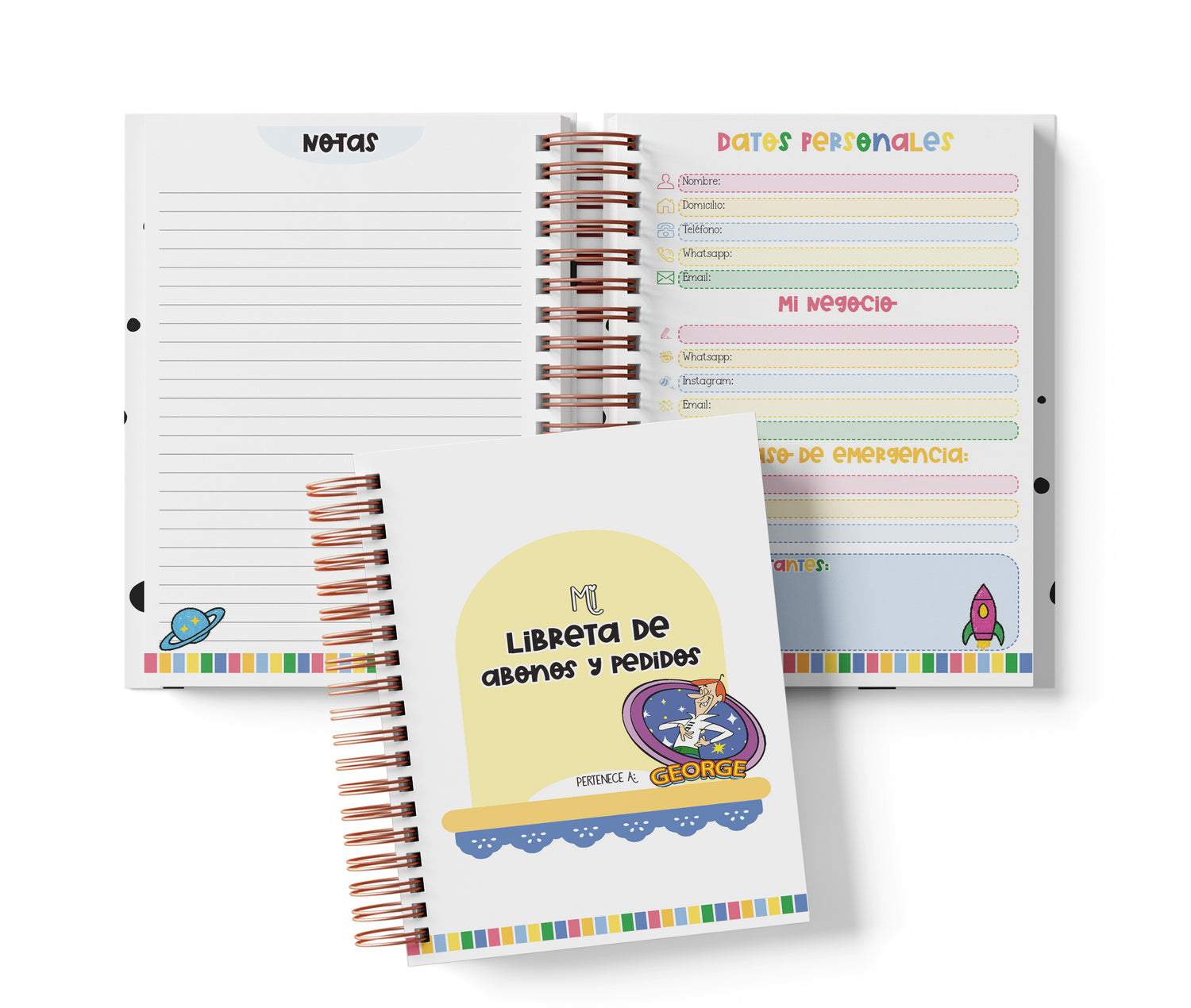 Libreta de Abonos y Pedidos - Los Supersónicos