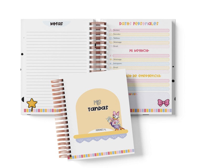 Libreta de Tandas 11 Participantes - Daisy Duck