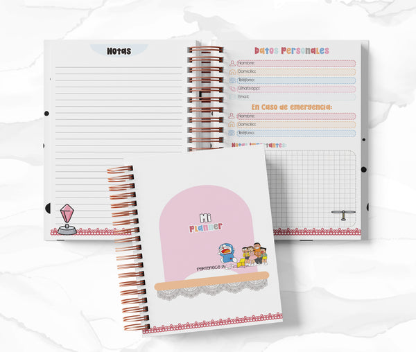 Planner 2 Días por Página - Doraemon