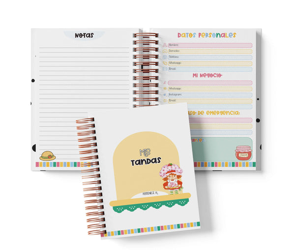 Libreta de Tandas 15 Participantes - Rosita Fresita