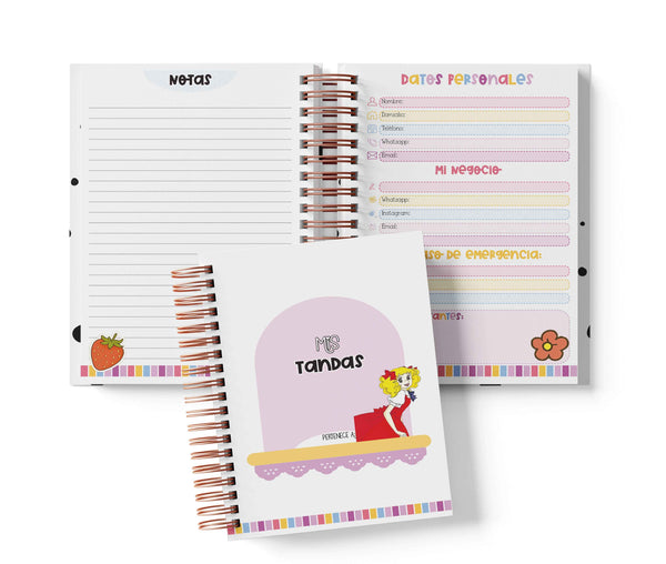 Libreta de Tandas 15 Participantes - Candy Candy