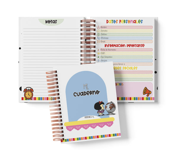 Cuaderno Medio Oficio - Mafalda