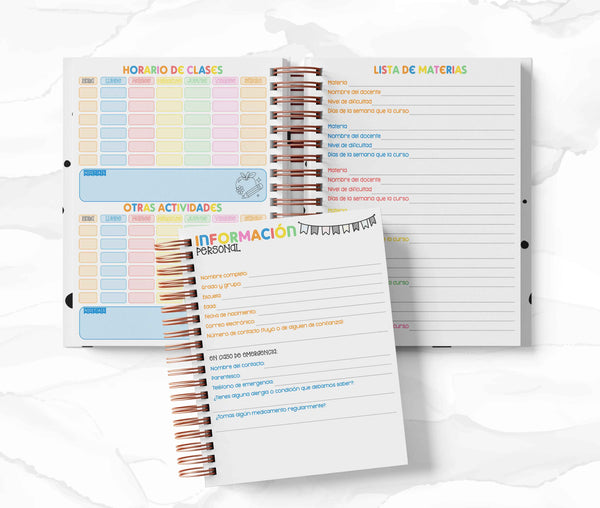Agenda Estudiantes Semanal Ciclo 26-27 - Naruto