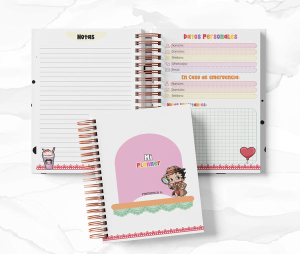 Planner 2 Días por Página - Betty Boop