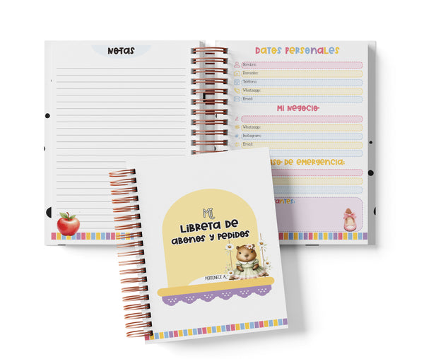 Libreta de Abonos y Pedidos - Capibaras