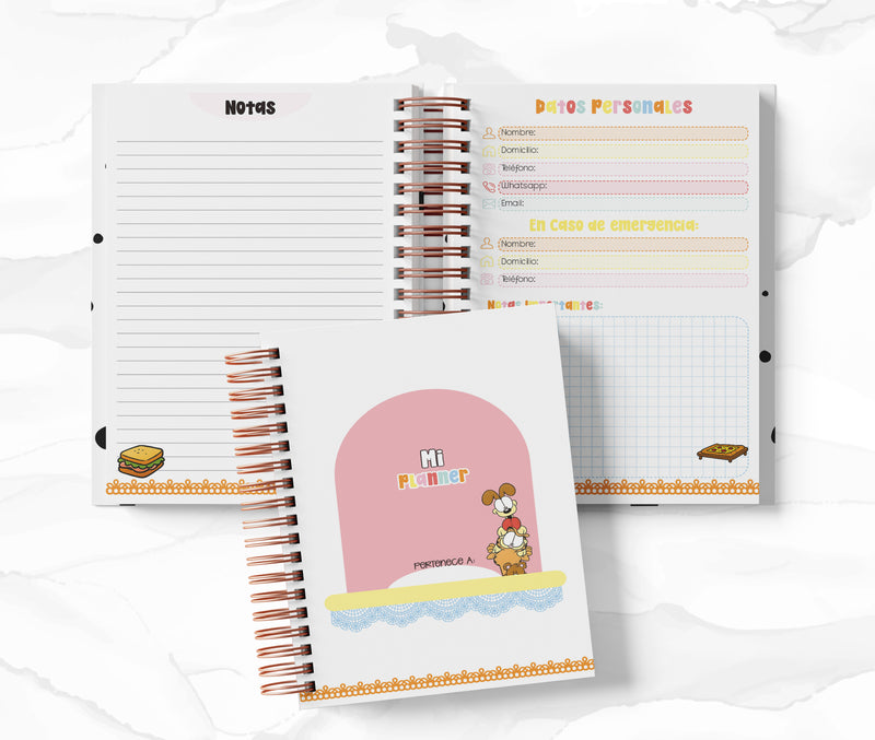 Planner 2 Días por Página - Garfield