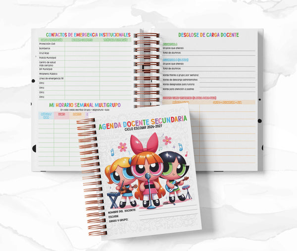 Agenda Secundaria - Chicas Superpoderosas