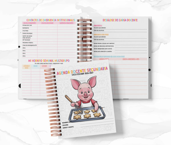 Agenda Secundaria - Piglet