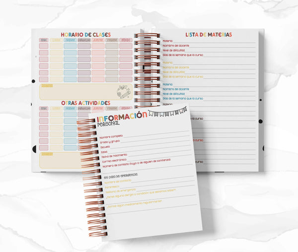 Agenda Estudiantes Semanal Ciclo 26-27 - Iron Man