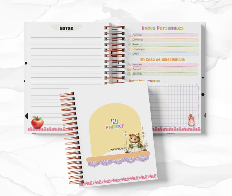 Planner 2 Días por Página - Capibaras