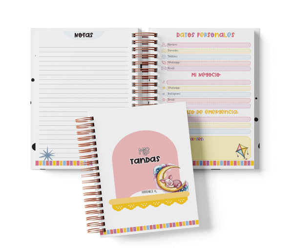 Libreta de Tandas 11 Participantes - Piglet