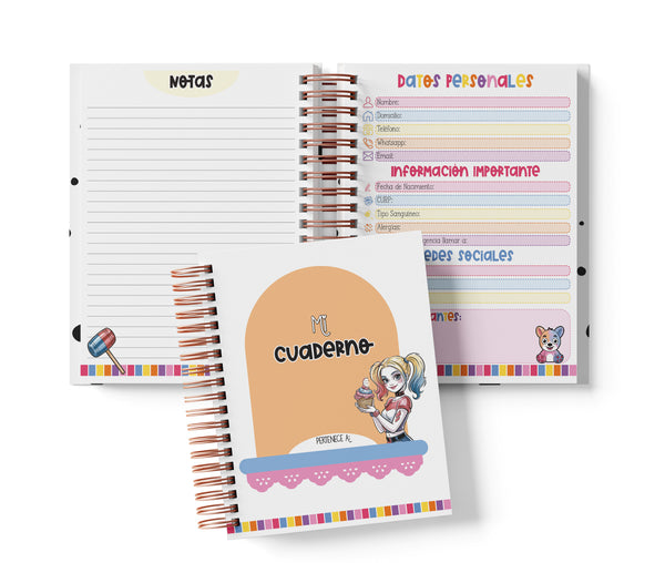 Cuaderno Medio Oficio - Harley Quinn