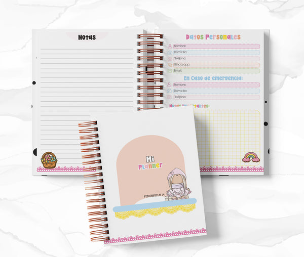 Planner 2 Días por Página - Cute Dolls
