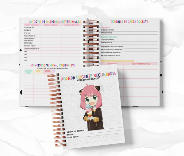 Agenda Secundaria - Spy x Family