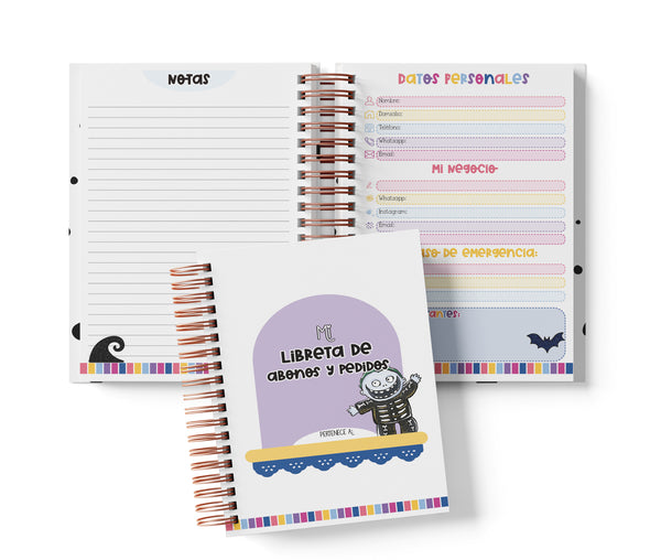 Libreta de Abonos y Pedidos - Jack y Sally
