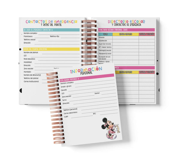 Agenda Preescolar MO - Minnie Mouse