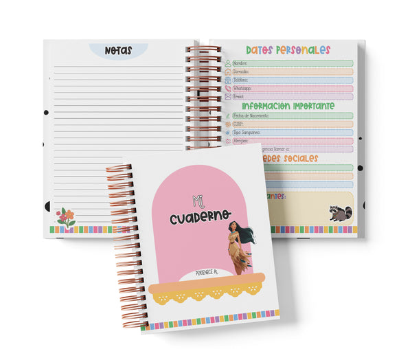 Cuaderno Medio Oficio - Pocahontas