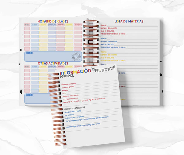 Agenda Estudiantes Semanal Ciclo 26-27 - Superman